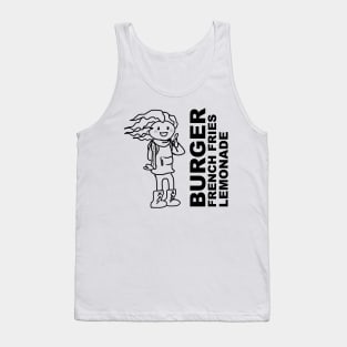 MARCEL. BURGER. FRENCH FRIES. LEMONADE. (OUTLINE) Tank Top